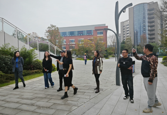 御业团队莅临温江农高创新中心考察商业设计运营项目