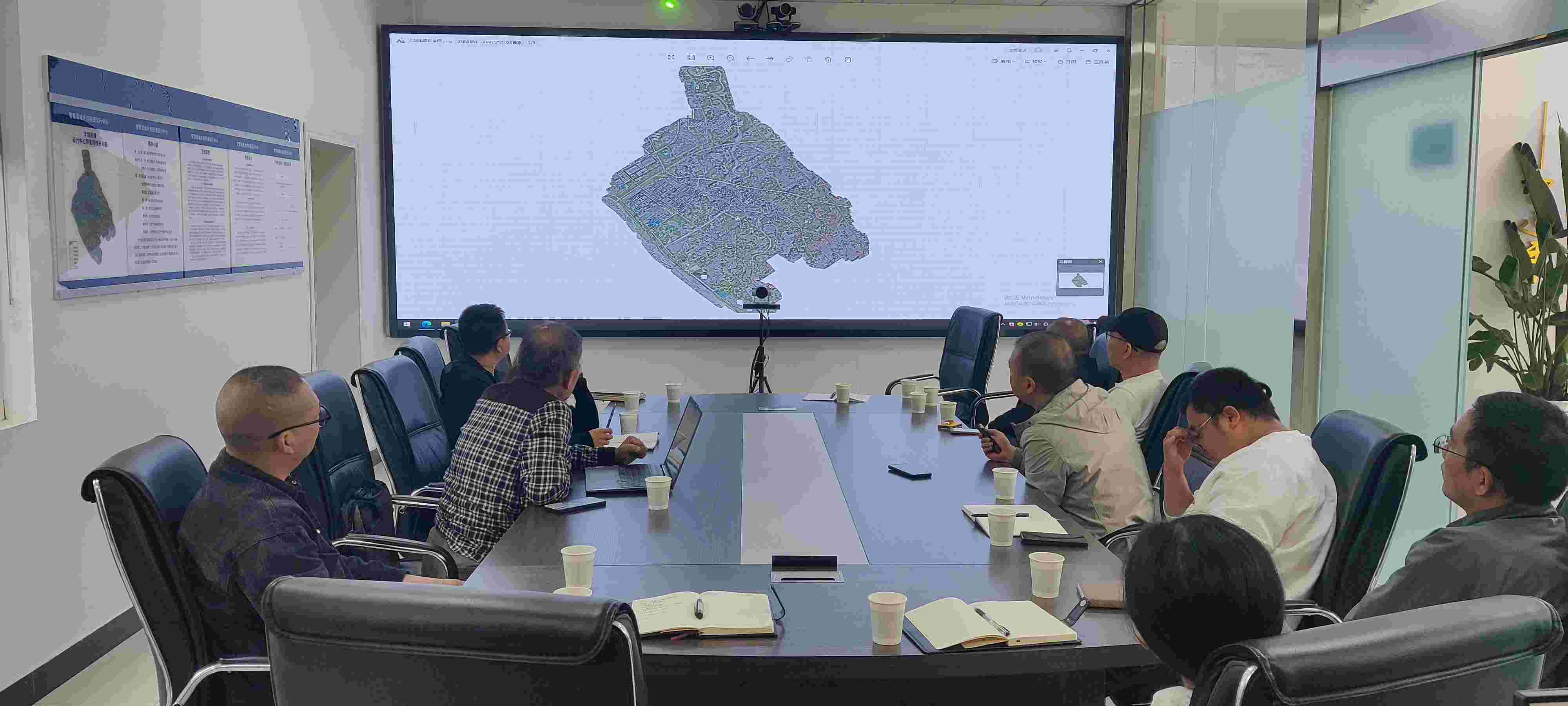 大划街道党工委领导沟通项目